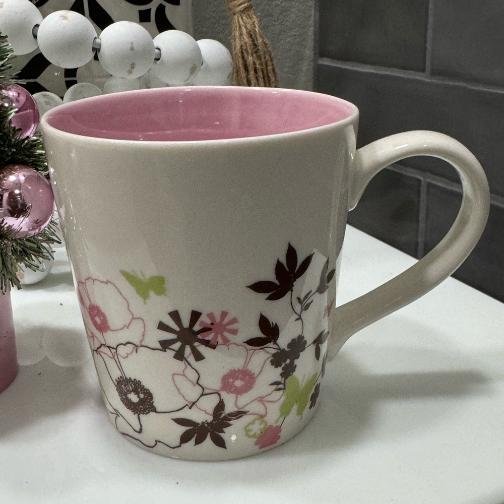 Starbucks 2006 Floral Coffee Cup